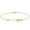Personalized Gold Bar Bracelet for Women - Dainty Engraved Bracelet