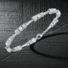 Sterling Silver Three Stone Round Cut Tennis Bracelet for Women with 4.68 CT. TW