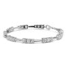 Sterling Silver Three Stone Round Cut Tennis Bracelet for Women with 4.68 CT. TW