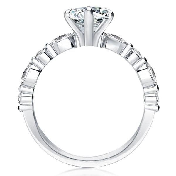 Stunning Pear Shaped Engagement Ring | 3.50 CT. Center Stone | Sterling Silver with Rhodium Finish