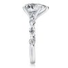 Stunning Pear Shaped Engagement Ring | 3.50 CT. Center Stone | Sterling Silver with Rhodium Finish