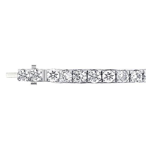 Round Cut Tennis Bracelet - 925 Sterling Silver, 23.52 CT. TW