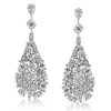 Sterling Silver Drop Sapphire Earrings - Elegant Dangle Earrings