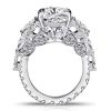 Radiant & Pear Cut Sterling Silver Multi-Shape Engagement Ring - 10.99 CT