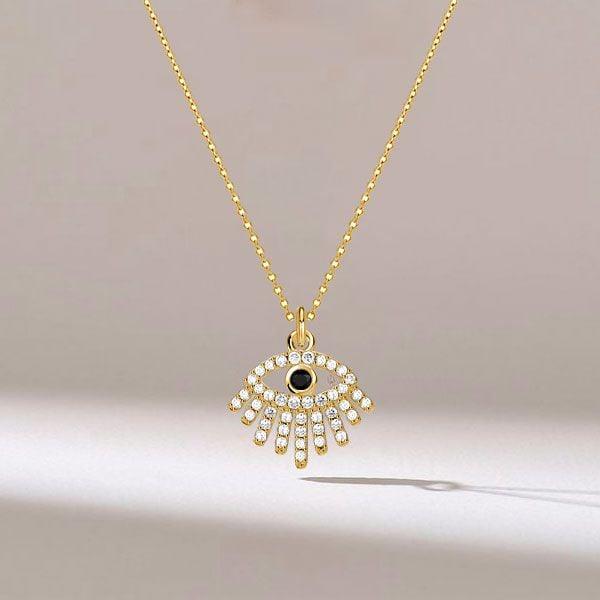 Sterling Silver All-Seeing Eye Necklace | Evil Eye Pendant Jewelry