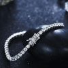 Created White Sapphire Tennis Bracelet - Sterling Silver (6-9.5 inch)