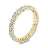 Eternity Band - 18K Gold Plated Sterling Silver Wedding Ring - 1.80 CT. TW.
