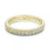 Eternity Band - 18K Gold Plated Sterling Silver Wedding Ring - 1.80 CT. TW.