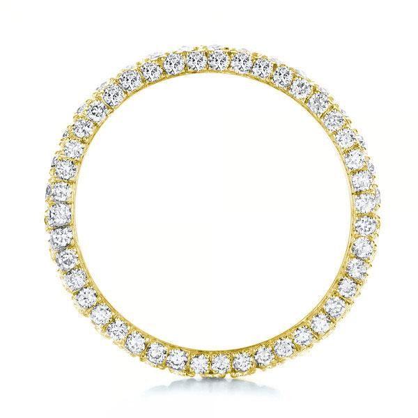 Eternity Band - 18K Gold Plated Sterling Silver Wedding Ring - 1.80 CT. TW.