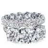 Affordable Sterling Silver Bridal Set with High-Carat Weight Stones