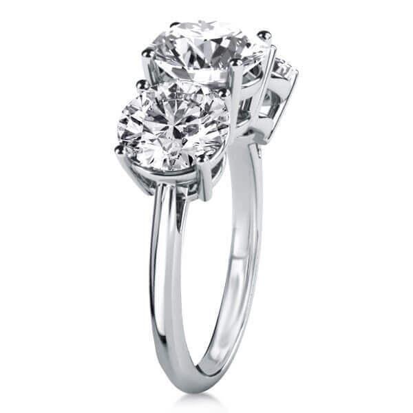 Affordable Sterling Silver Bridal Set with High-Carat Weight Stones