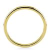 Vintage Style 18K Gold Plated Wedding Band - Sterling Silver Ring