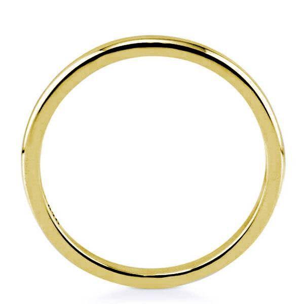 Vintage Style 18K Gold Plated Wedding Band - Sterling Silver Ring