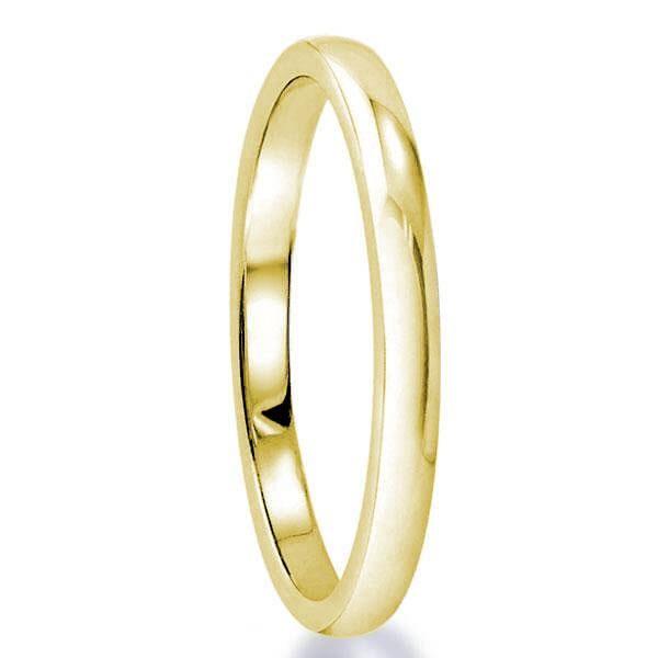 Vintage Style 18K Gold Plated Wedding Band - Sterling Silver Ring