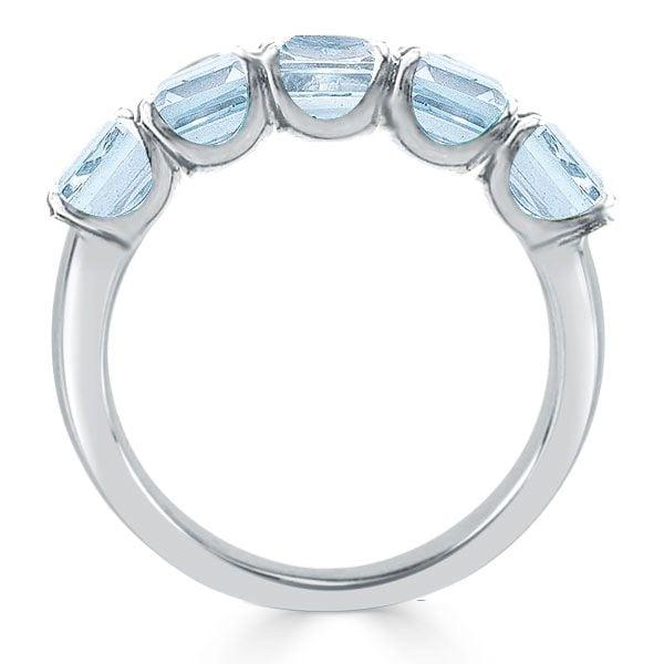 Half Eternity Wedding Band Ring in 925 Sterling Silver with 3.75 CT. TW Simulated Diamonds