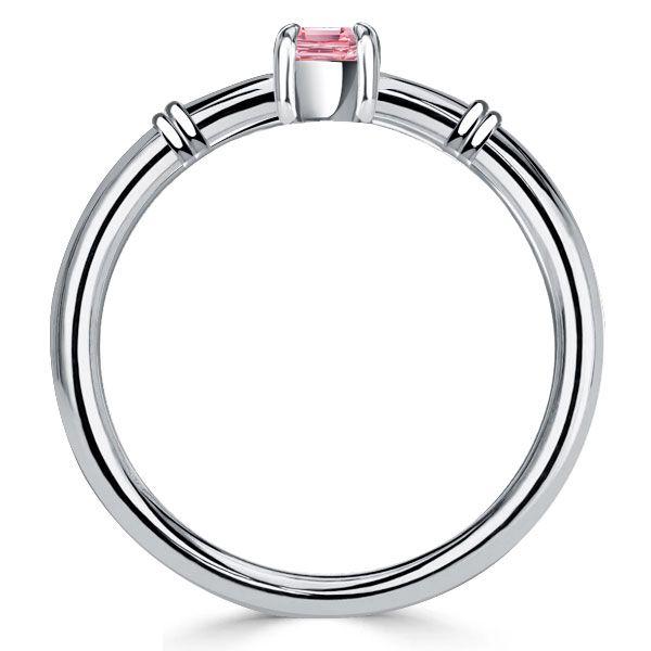 Pear Shaped Pink Sapphire Ring - 925 Sterling Silver Wedding Ring