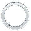 Asscher Cut White Sapphire Eternity Wedding Band in Sterling Silver
