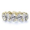 18K Gold Plated Sterling Silver Engagement and Wedding Band Set with 3.85 CT. TW. Center Stone