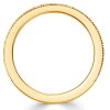 Princess Cut Pink Gold Half Eternity Ring for Women - 0.84 CTW