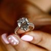 Pear Cut White Sapphire Engagement Ring Set | 925 Sterling Silver Wedding Rings