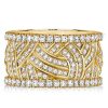 White Sapphire Eternity Wedding Band - Sterling Silver, Gold, Rose Gold Options