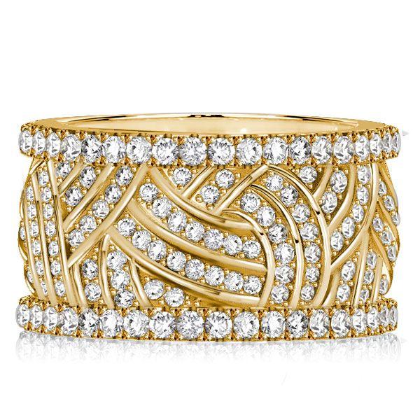 White Sapphire Eternity Wedding Band - Sterling Silver, Gold, Rose Gold Options