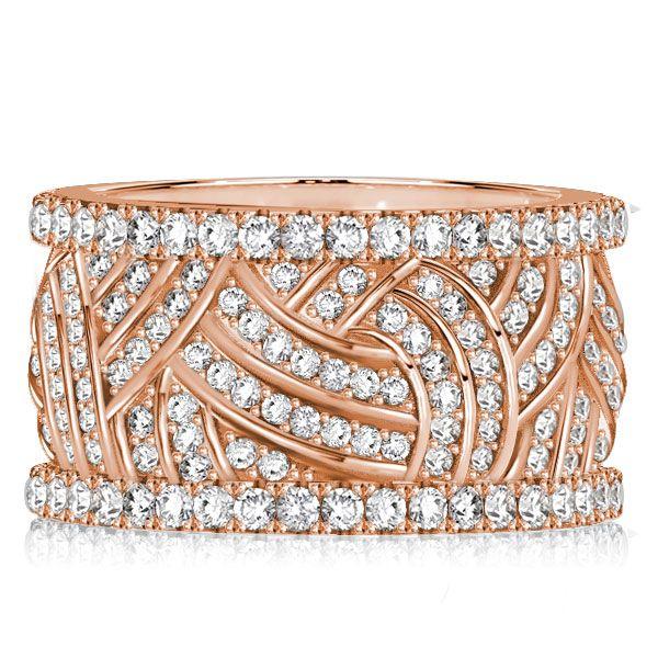 White Sapphire Eternity Wedding Band - Sterling Silver, Gold, Rose Gold Options