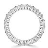 Cushion Cut Eternity Wedding Band - Sterling Silver, 6.86 CTW