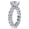 Sterling Silver White Sapphire Round Eternity Band Ring - 3.00 CT. Total Weight