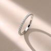 Sterling Silver Eternity Wedding Band - Round Cut Shared Prong - 0.56 CT. TW.