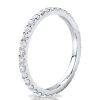 Sterling Silver Eternity Wedding Band - Round Cut Shared Prong - 0.56 CT. TW.