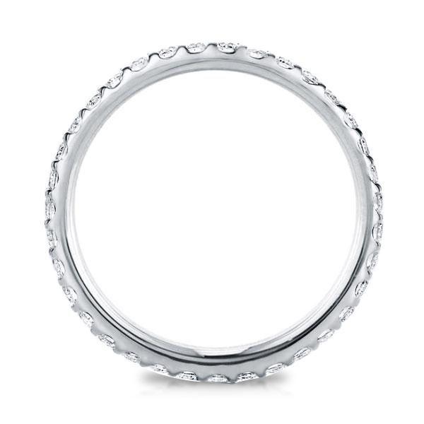 Sterling Silver Eternity Wedding Band - Round Cut Shared Prong - 0.56 CT. TW.