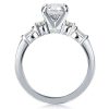 Classic Five Stone Created White Sapphire Engagement Ring in Sterling Silver (3.45 CT TW)