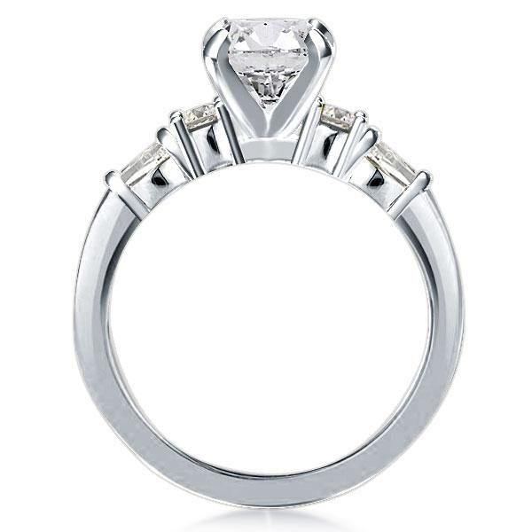 Classic Five Stone Created White Sapphire Engagement Ring in Sterling Silver (3.45 CT TW)