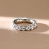 925 Sterling Silver French Setting Round Eternity Band for Women - 4.25 CT. TW.
