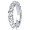 925 Sterling Silver French Setting Round Eternity Band for Women - 4.25 CT. TW.