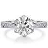 Round Cut Solitaire Engagement Ring - 925 Sterling Silver Vintage Style