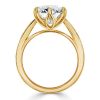 Round Cut Solitaire Engagement Ring - 925 Sterling Silver Vintage Style