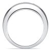 Toi Et Moi Sterling Silver Ring with Oval & Pear Cut White and Blue Sapphire