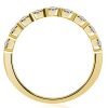3mm Half Eternity Sterling Silver Wedding Band Ring - 0.90 CT. TW.