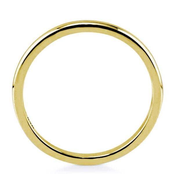 Vintage Style 3MM Wedding Band in 18K Gold Plated Sterling Silver