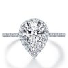 Pear Cut 2.5 CT Simulated Diamond Wedding Ring Set - 925 Sterling Silver