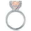 Radiant Champagne Sapphire Multi Row Engagement Ring in Sterling Silver (10.65 CT.TW)