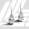 Pear Drop Earrings - 925 Sterling Silver - 4.50 CT. TW.