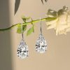 Pear Drop Earrings - 925 Sterling Silver - 4.50 CT. TW.