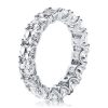 Eternity Asscher Cut Wedding Band - 925 Sterling Silver - 7.5 CT. TW.