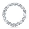 Eternity Asscher Cut Wedding Band - 925 Sterling Silver - 7.5 CT. TW.