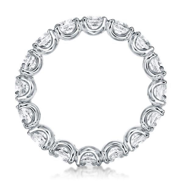 Eternity Asscher Cut Wedding Band - 925 Sterling Silver - 7.5 CT. TW.