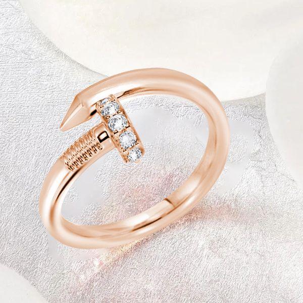18K Rose Gold Plated Sterling Silver Wedding Band - Round Cut Stone