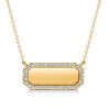 Personalized Engraved Initial Bar Necklace - Sterling Silver Name Necklace for Girls